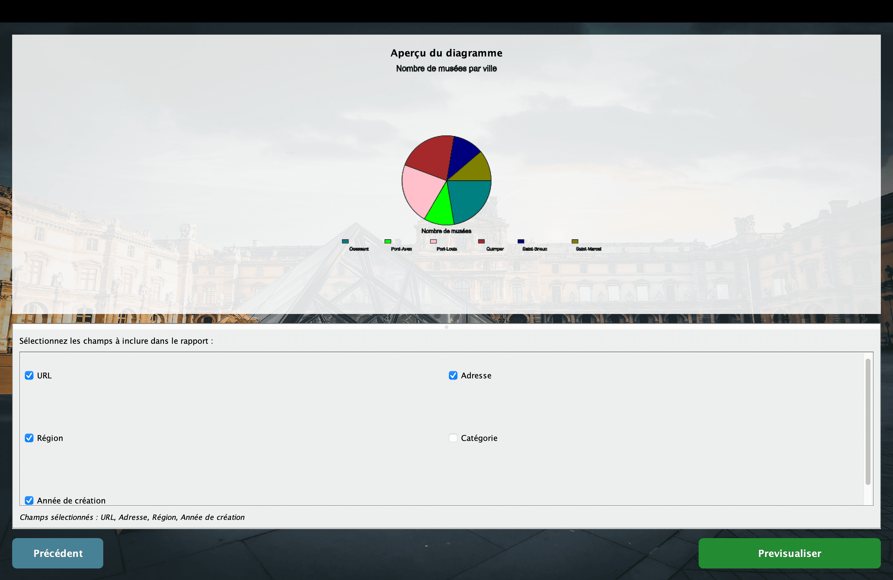 Statistiques Musées de France screenshot 2